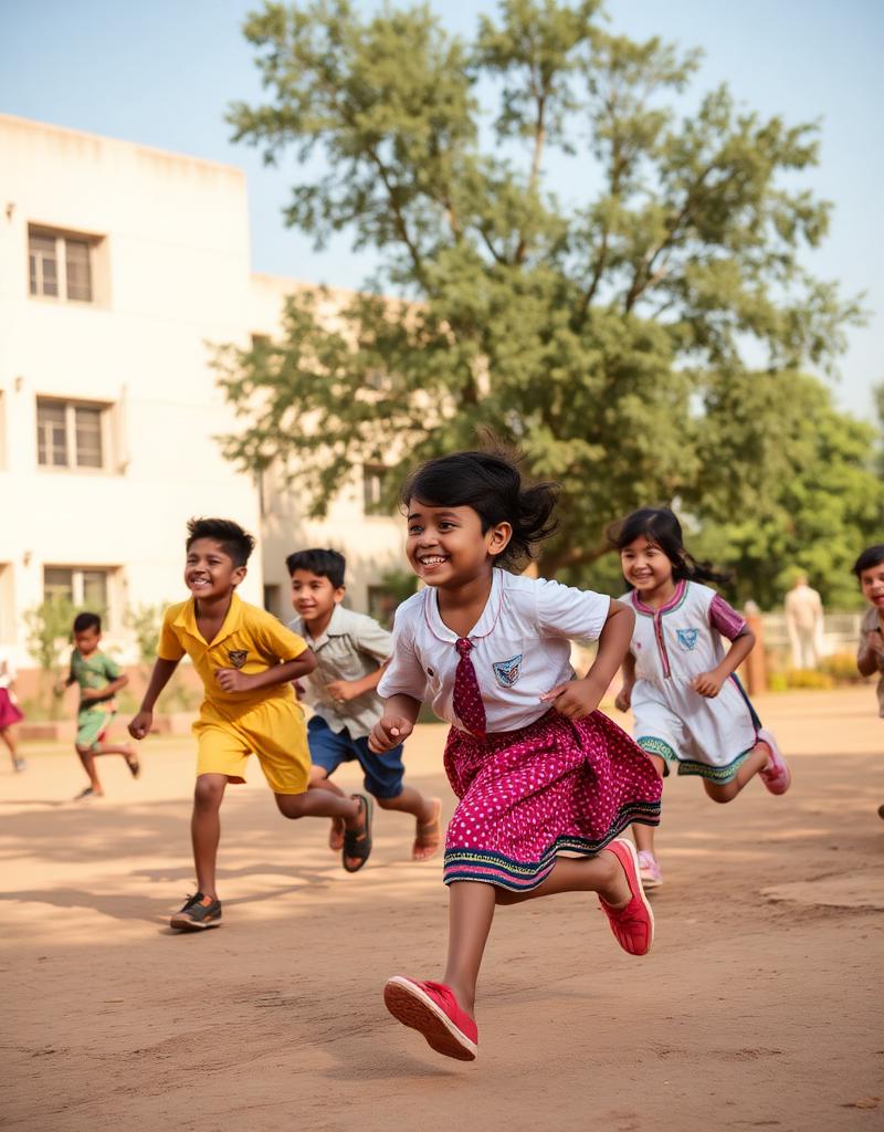 Children playing sports